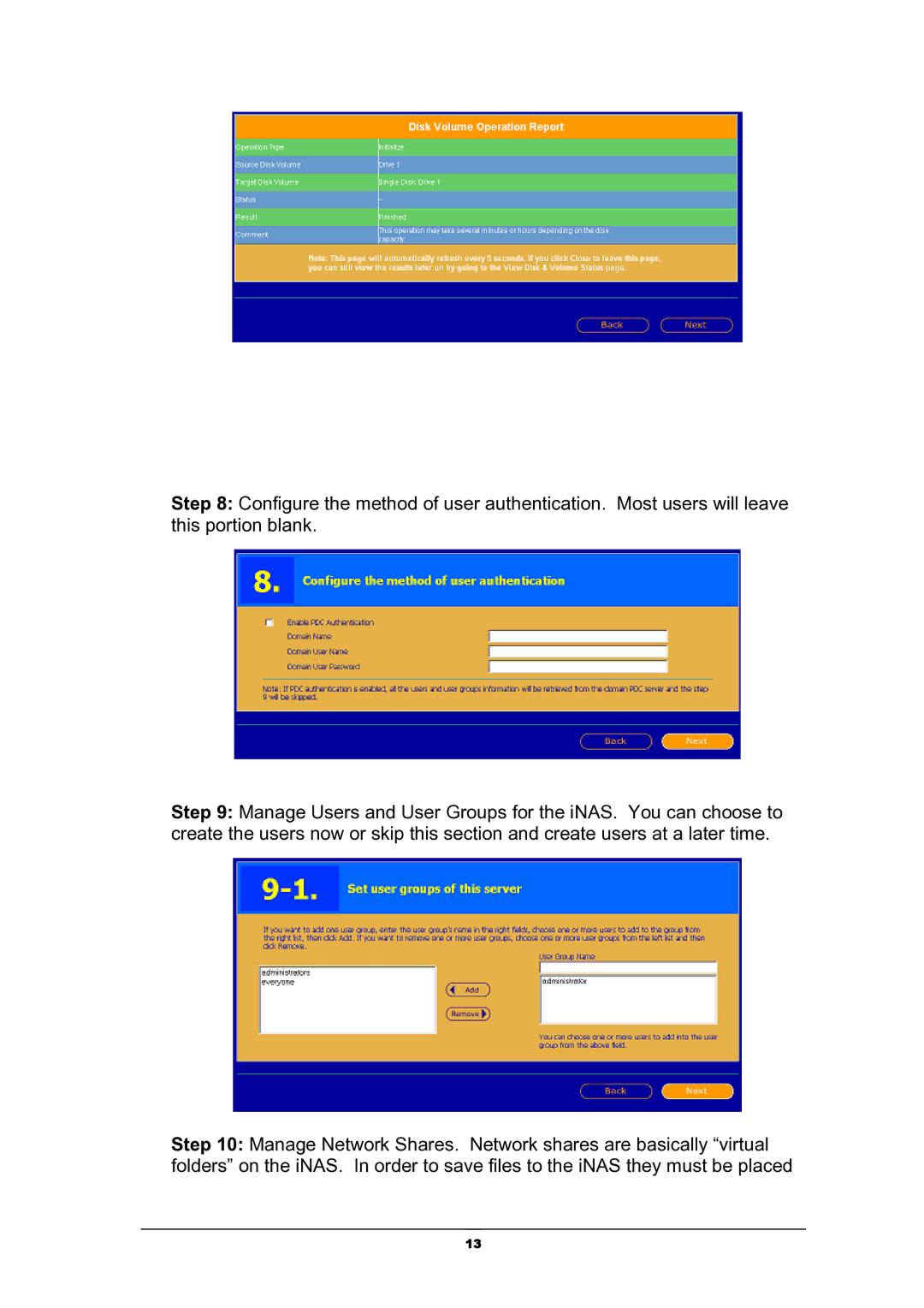 Kanguru Solutions iNAS-100 user manual 