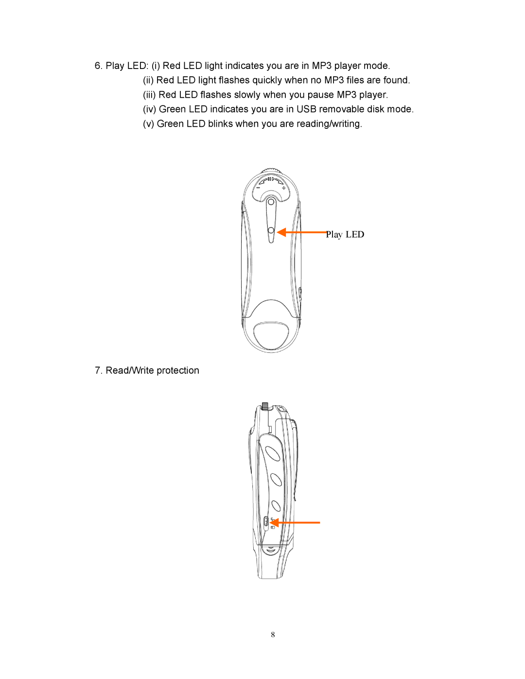 Kanguru Solutions mp3 player and usb flash drive user manual Read/Write protection 