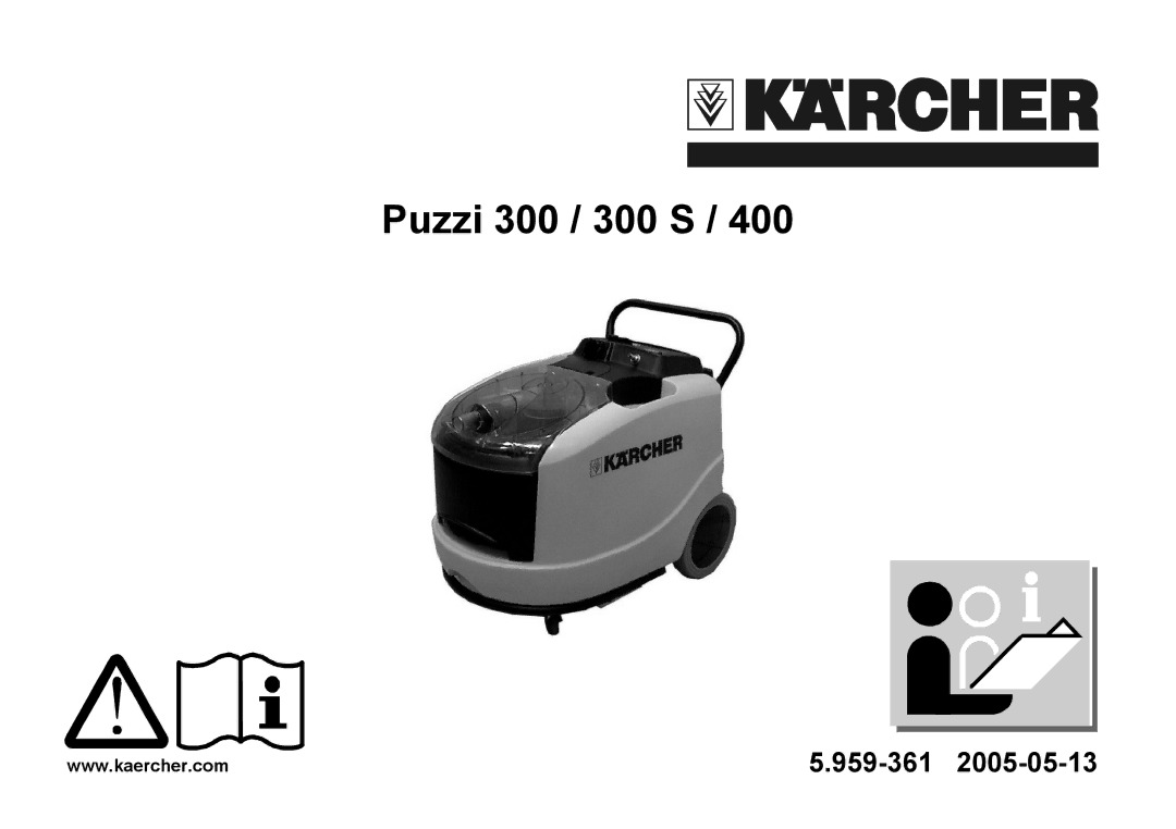 Karcher 400 manual Puzzi 300 / 300 S 