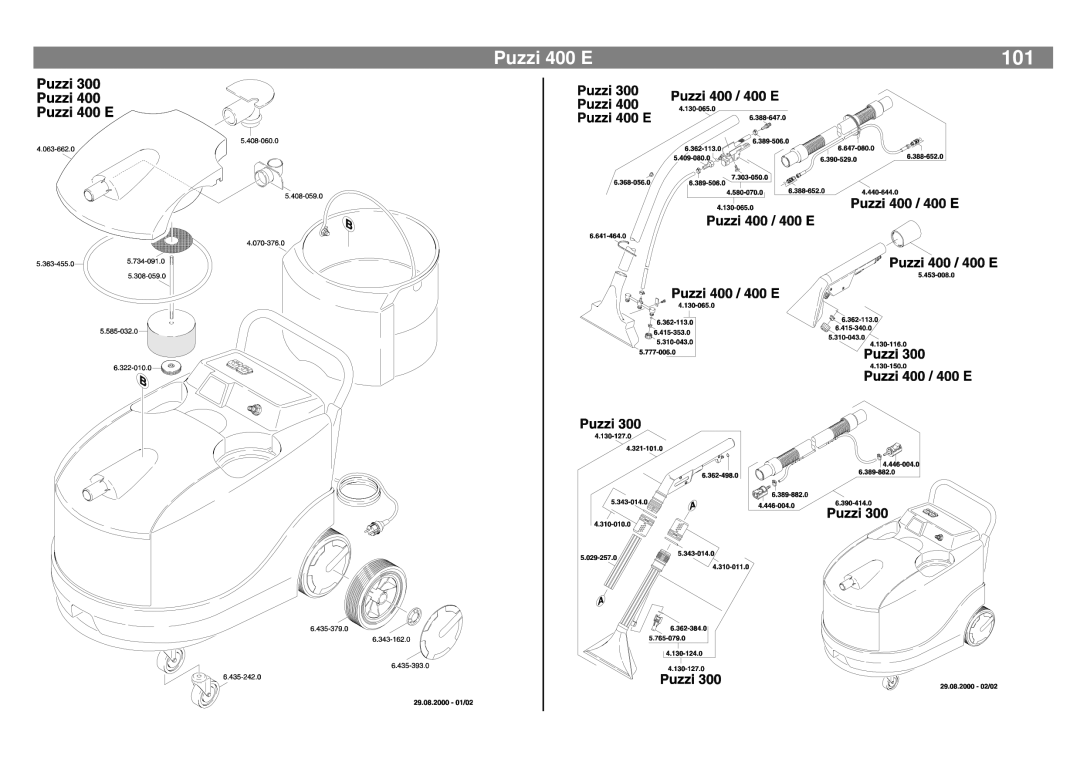 Karcher 400 E manual 101 