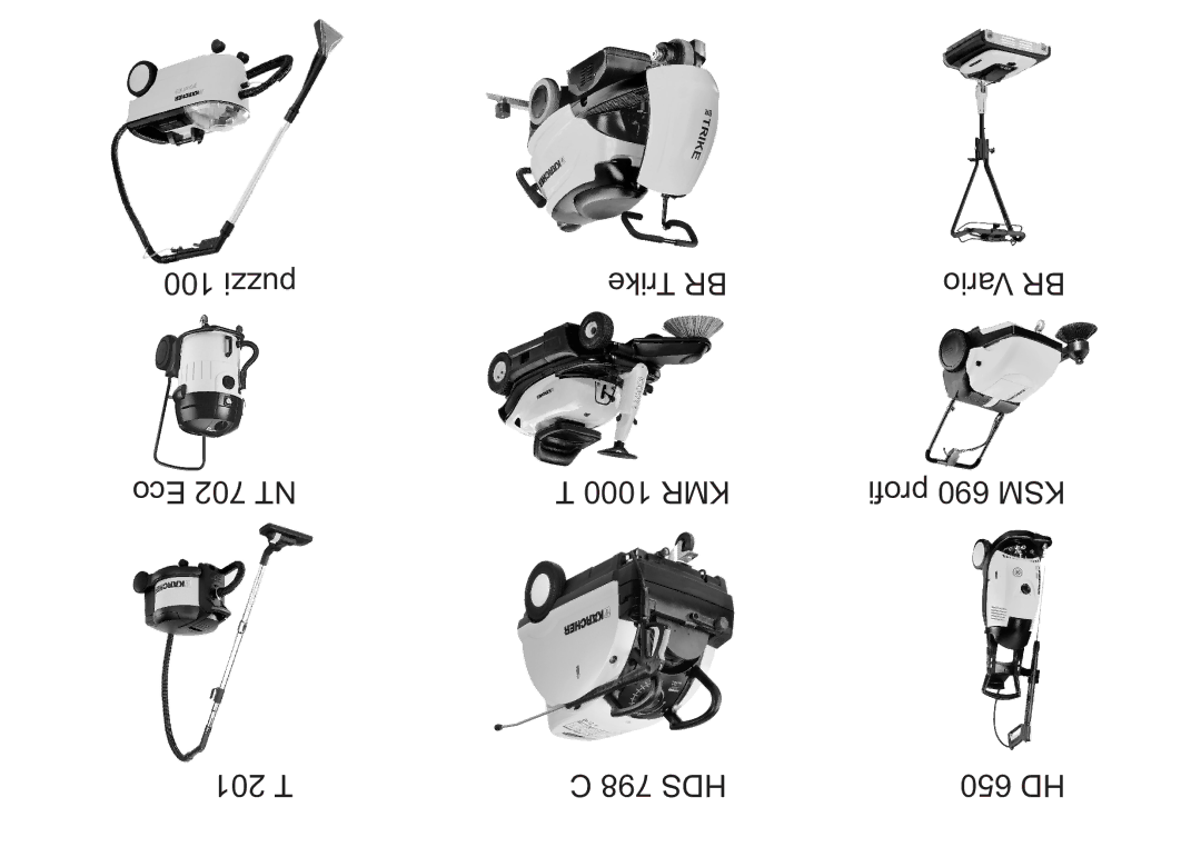 Karcher 400 E manual Vario BR, Profi 690 KSM, 650 HD 