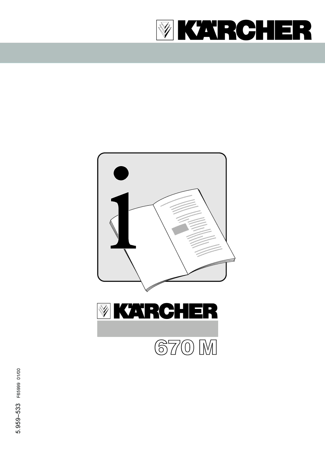 Karcher 670M manual 959-533F65999 01/00 