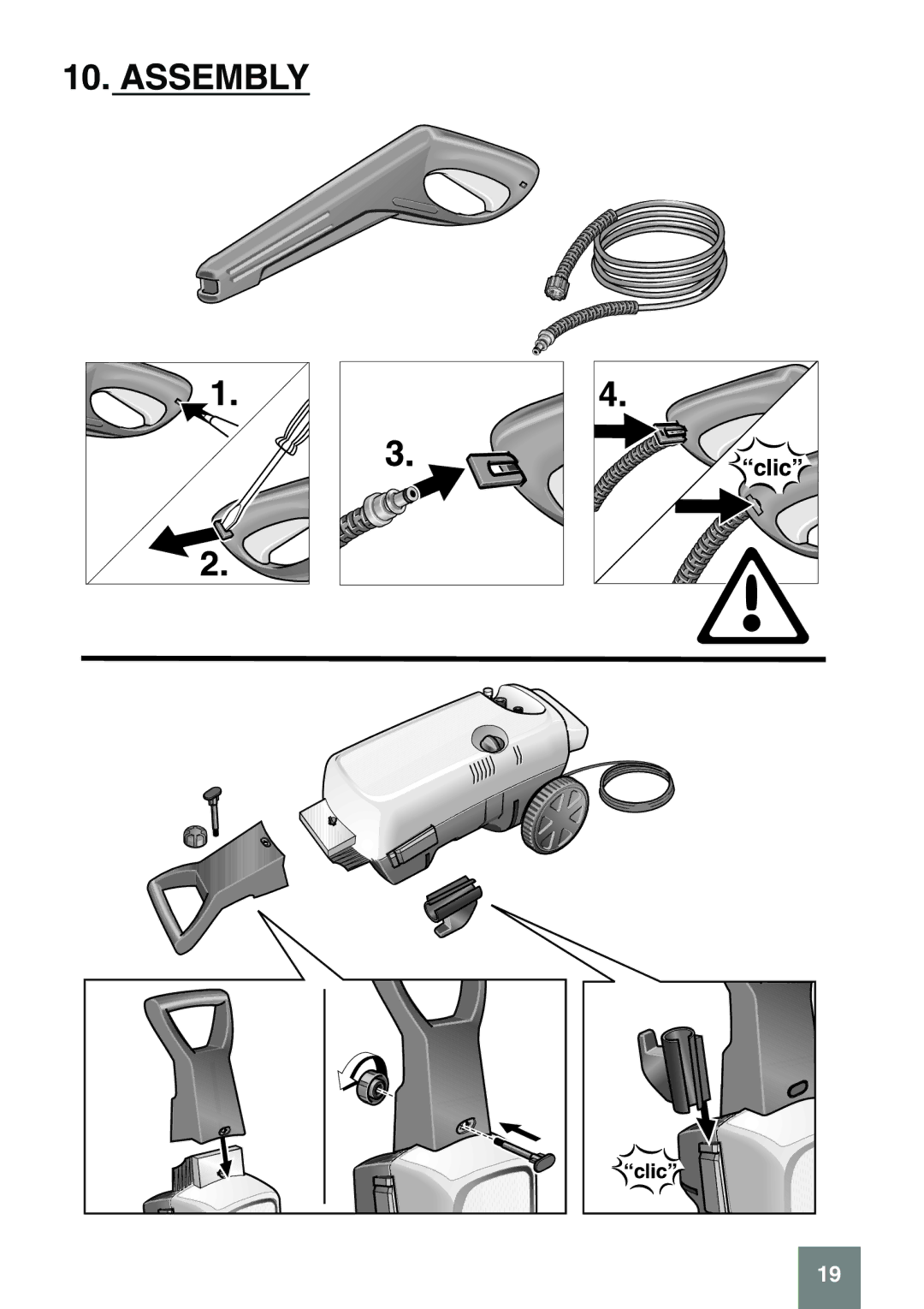 Karcher 397 m plus, darcher manual Assembly 