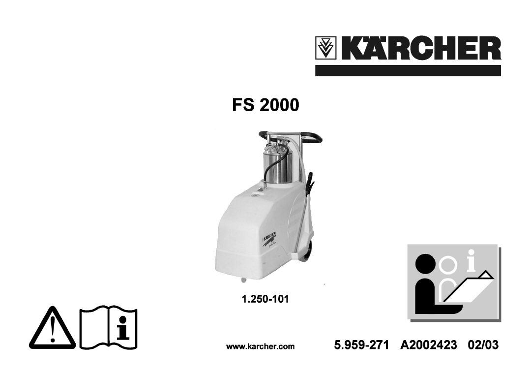 Karcher FS 2000 manual FS2000, 5.959-271A200242302/03 