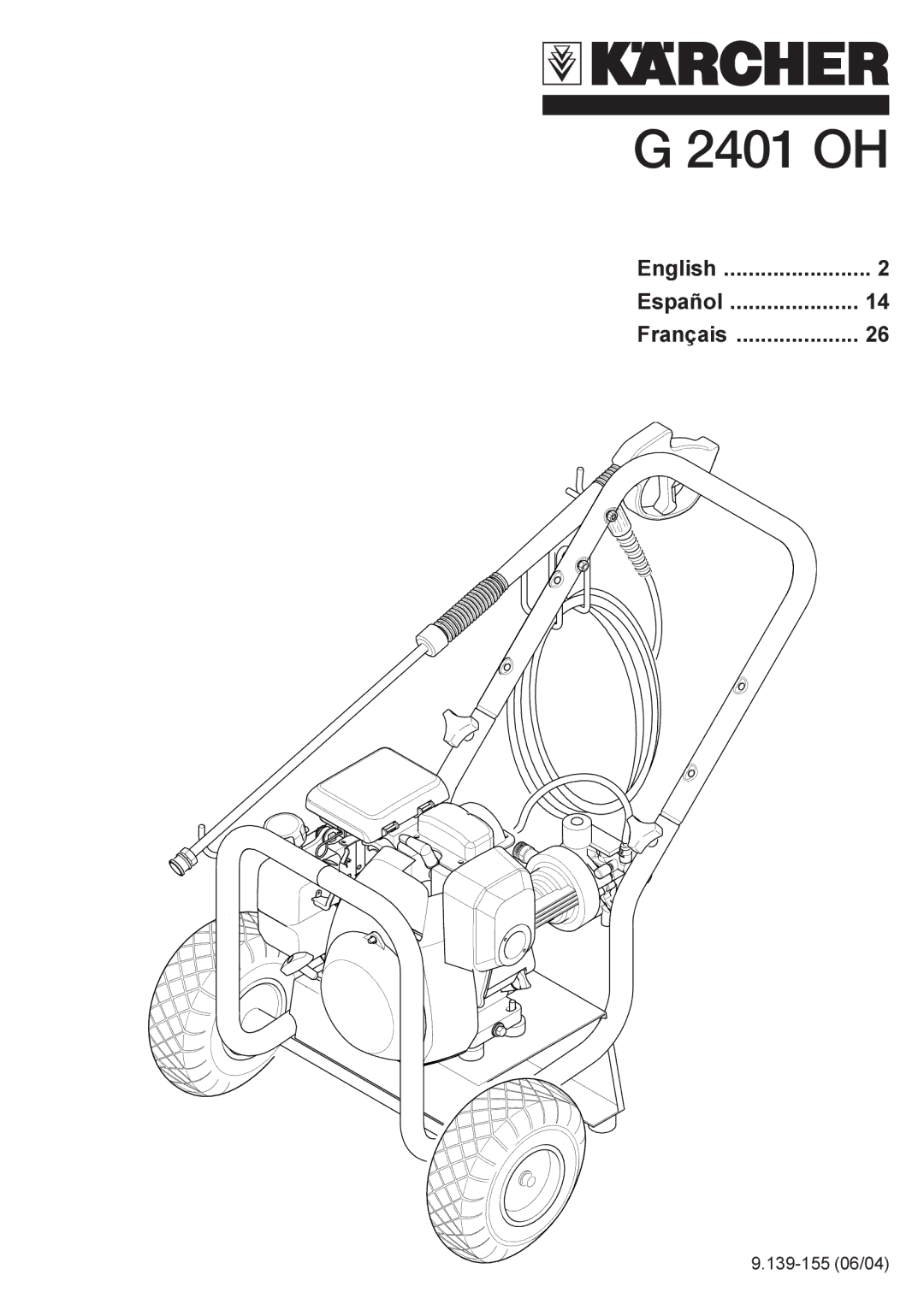 Karcher G 2401 OH manual 