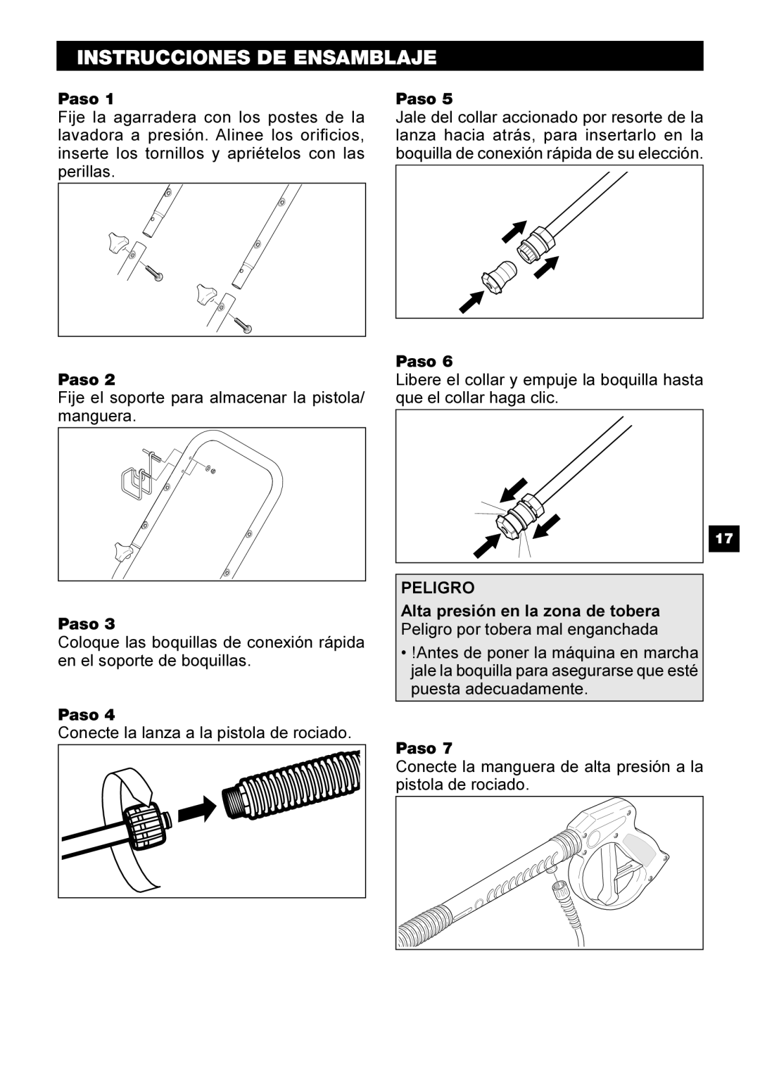 Karcher G 2401 OH manual Instrucciones DE Ensamblaje 