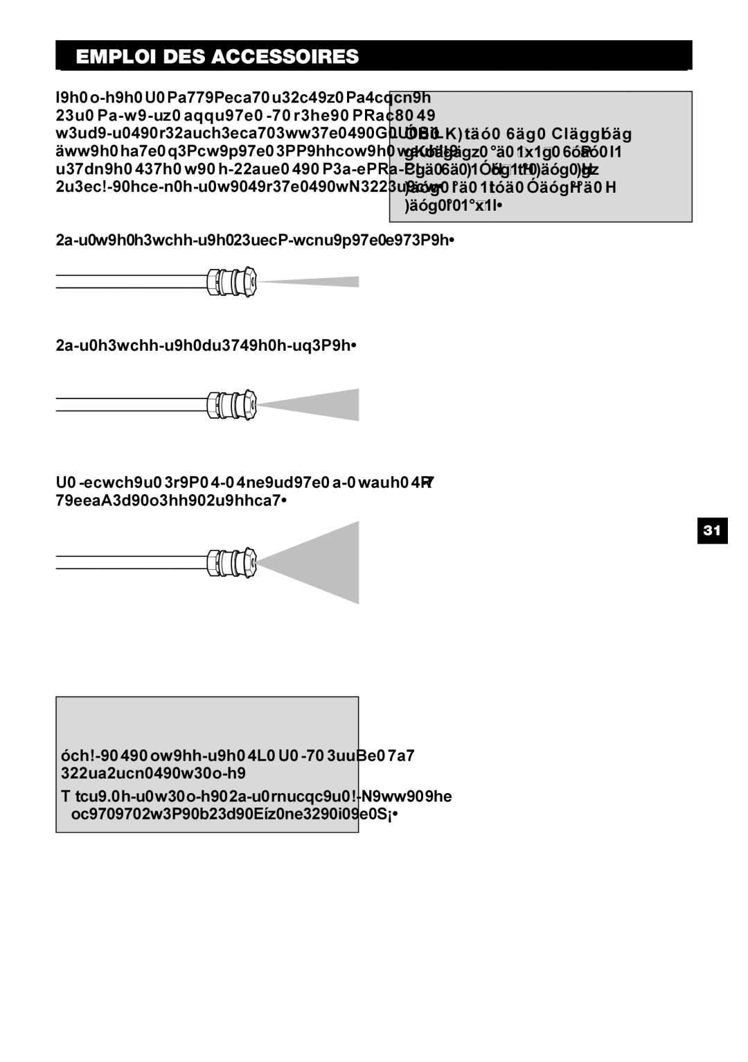 Karcher G 2401 OH manual Emploi DES Accessoires, #4#+ #,8+,+%&9 