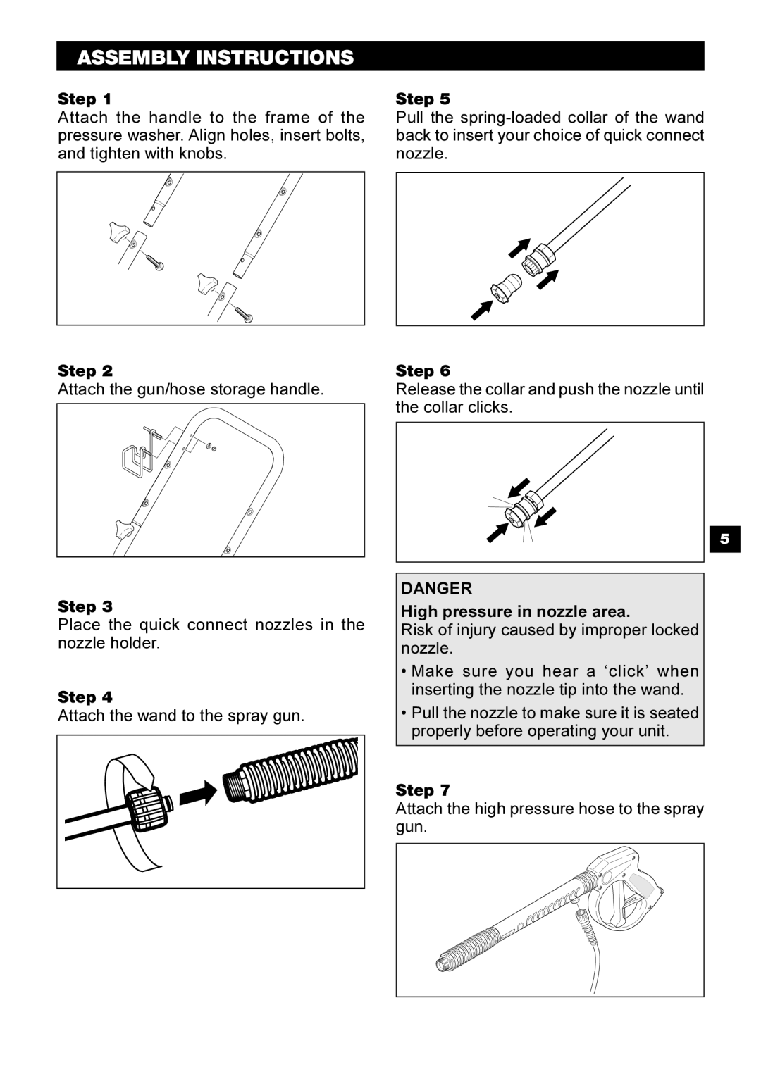 Karcher G 2401 OH manual Assembly Instructions 