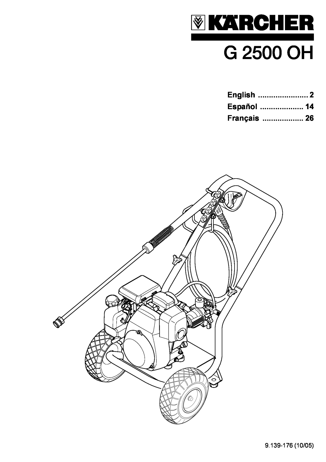 Karcher G 2500 OH manual 