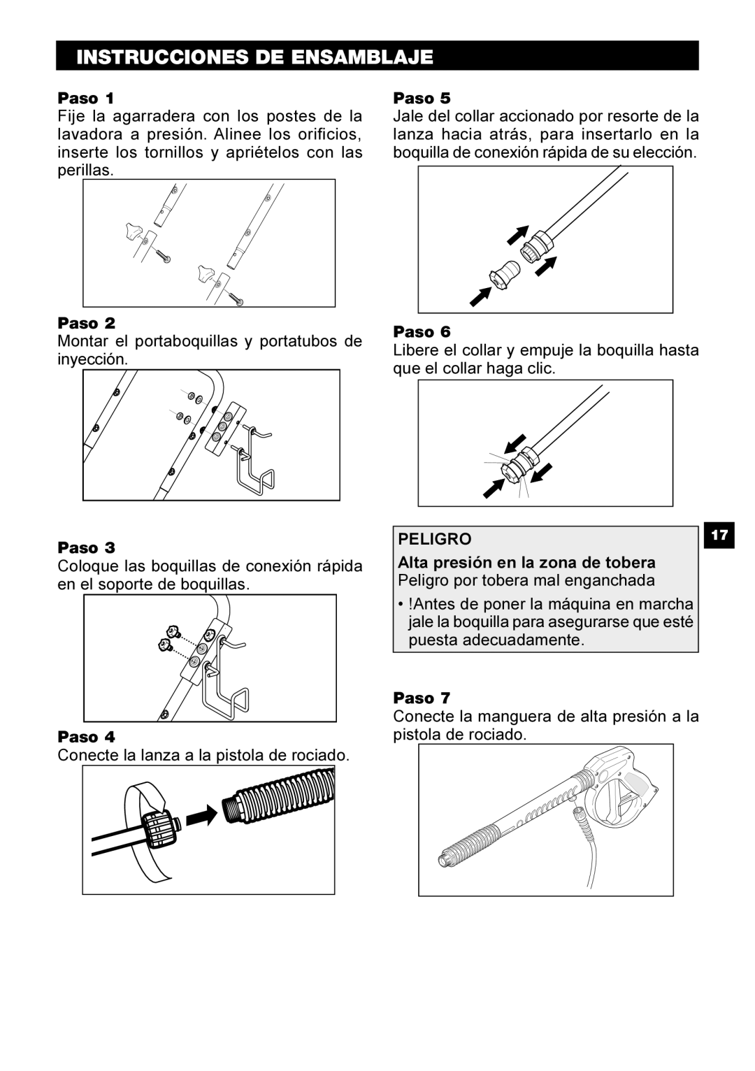 Karcher G 2500 PH manual Instrucciones DE Ensamblaje 