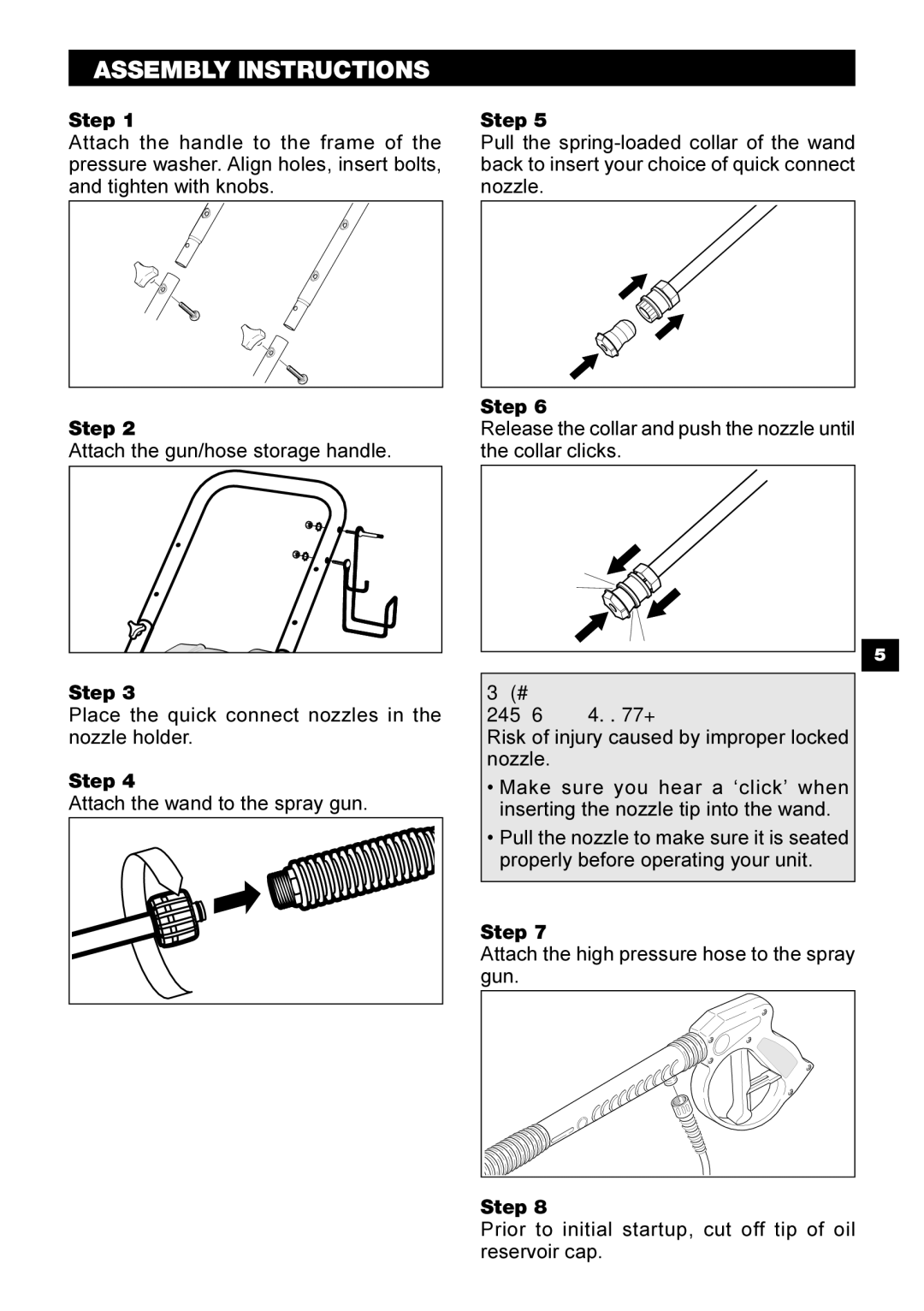 Karcher G 2600 OR manual Assembly Instructions 