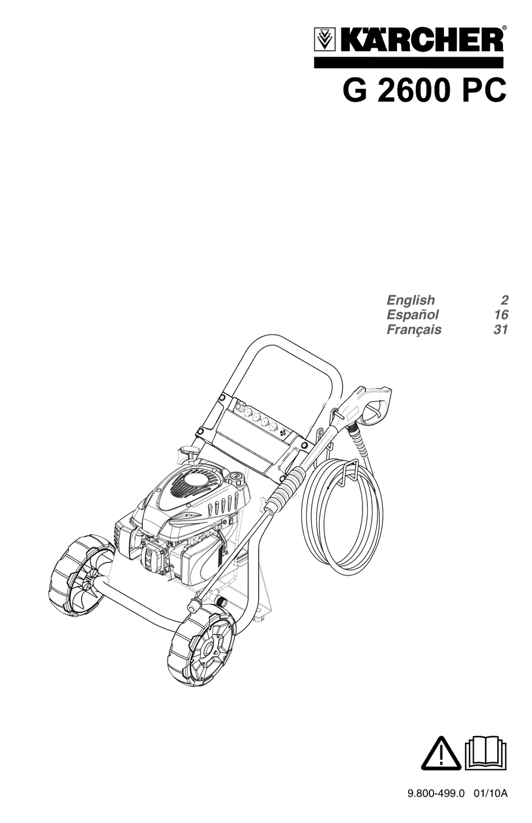 Karcher G 2600 PC manual 