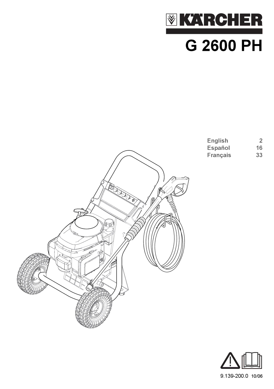 Karcher G 2600 PH manual 