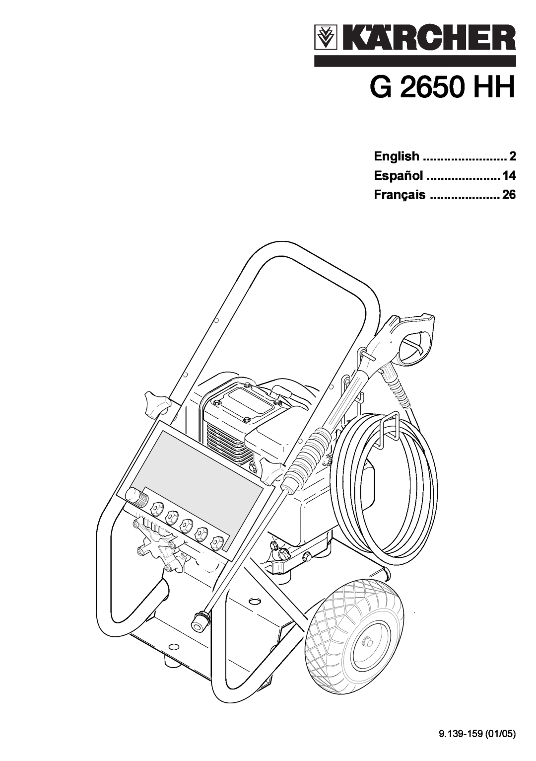 Karcher G 2650 HH manual 