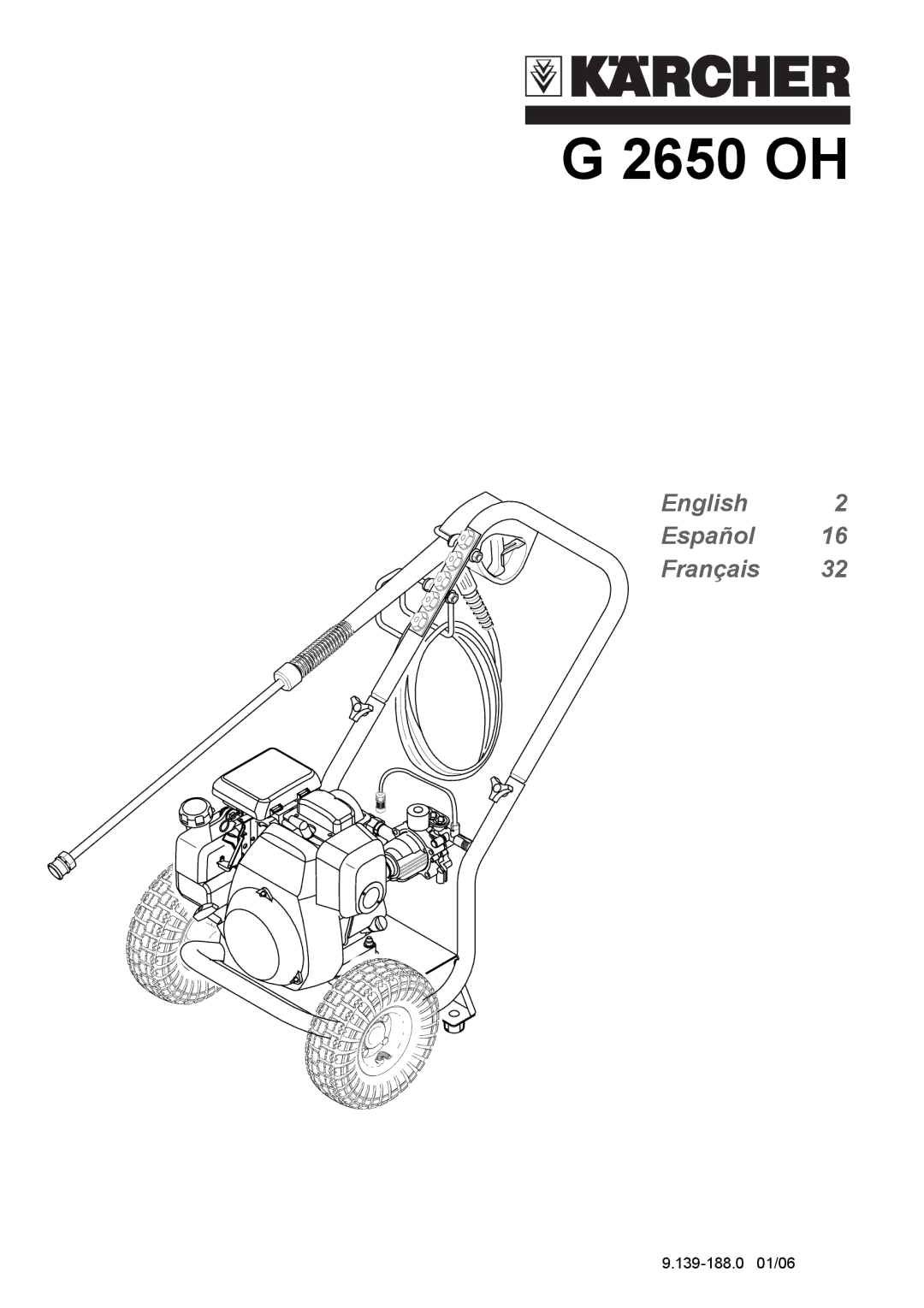 Karcher G 2650 OH manual 