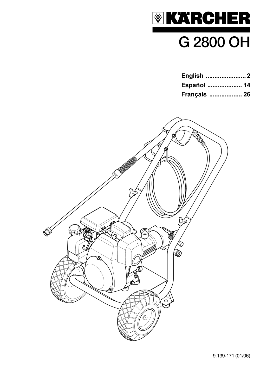 Karcher G 2800 OH manual 