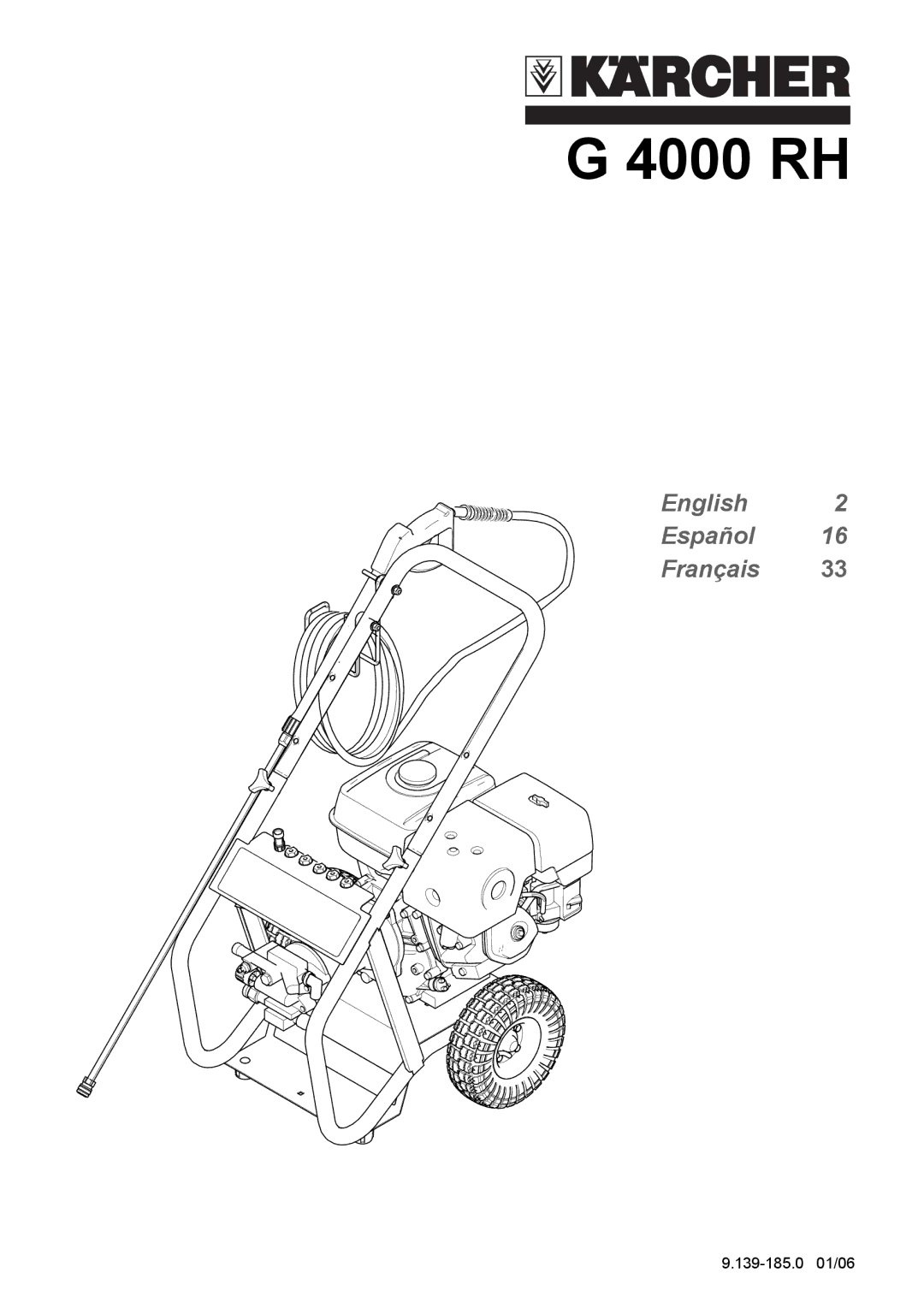 Karcher G 4000 RH manual 