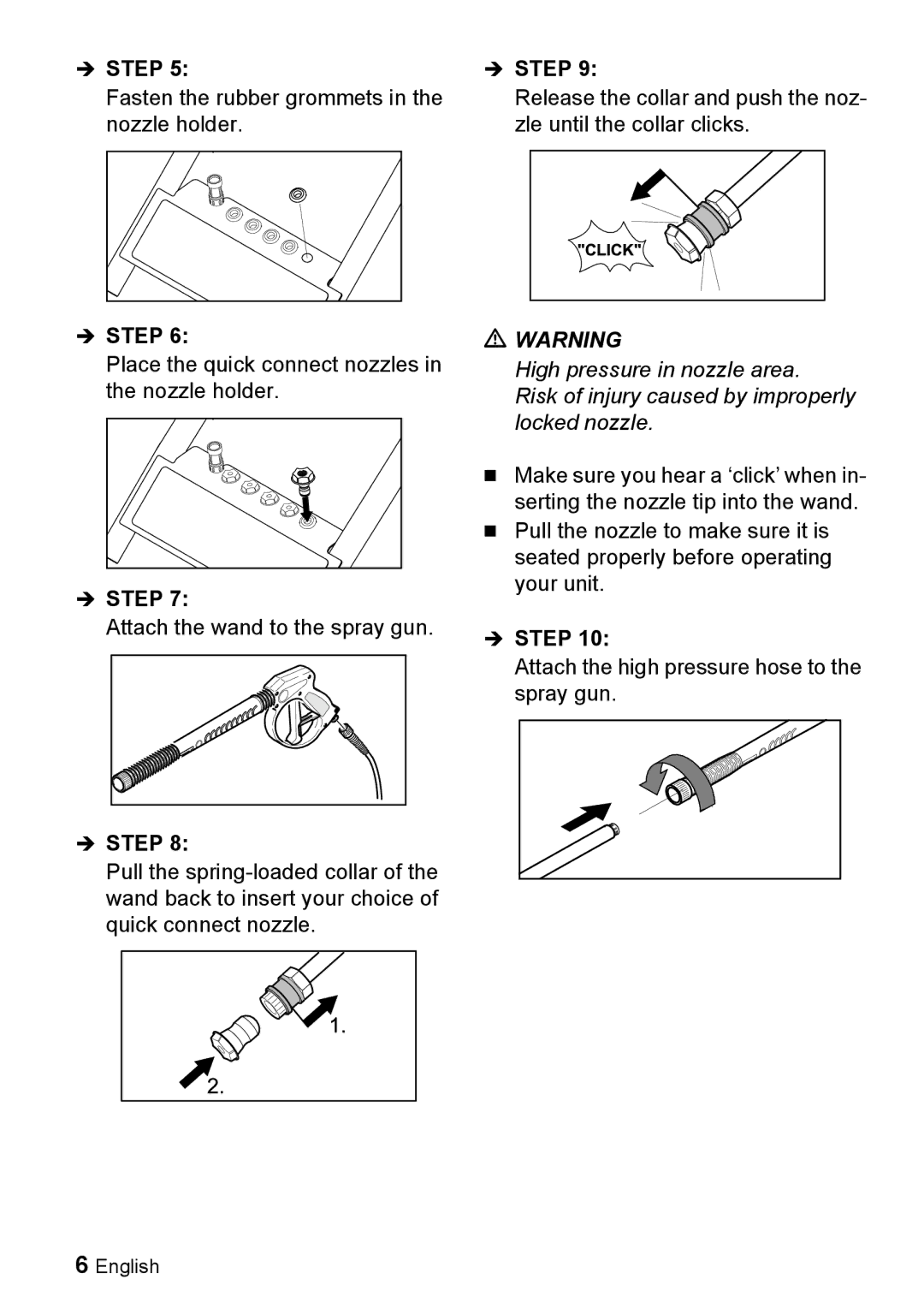 Karcher G 4000 RH manual High pressure in nozzle area 