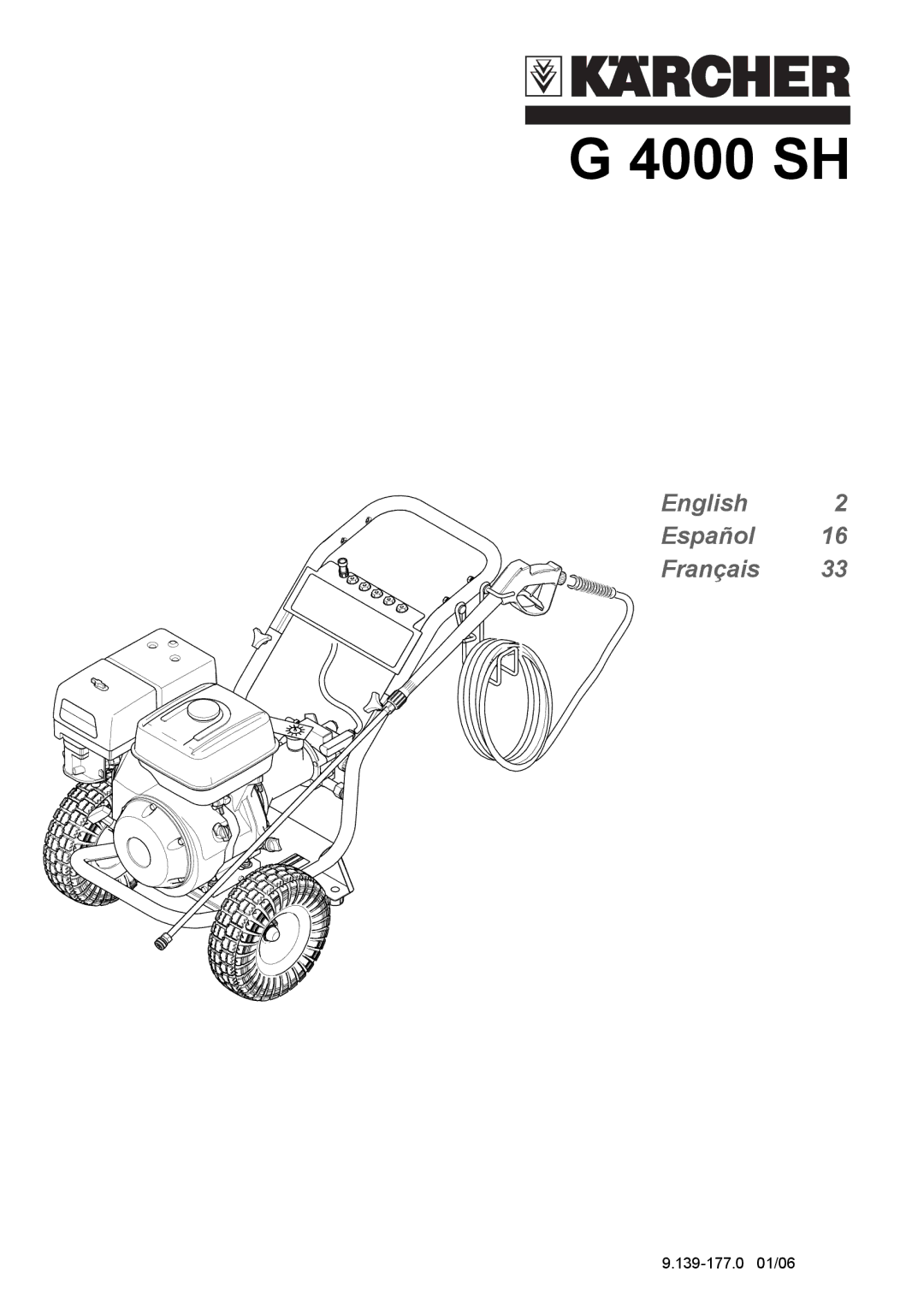 Karcher G 4000 SH manual 