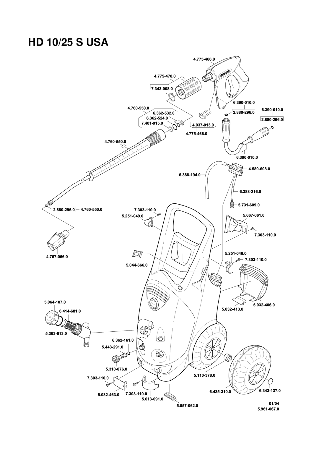 Karcher HD 10/25 S USA manual 