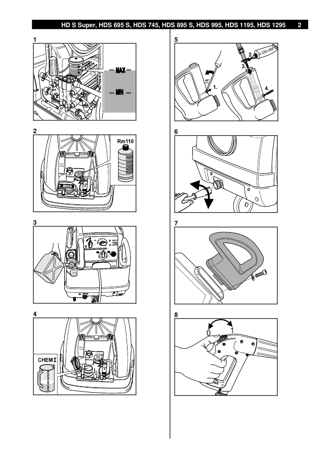 Karcher HDS 695 S, HDS 1295, HDS 895 S, HDS 745, HDS 1195, HDS 995 manual 