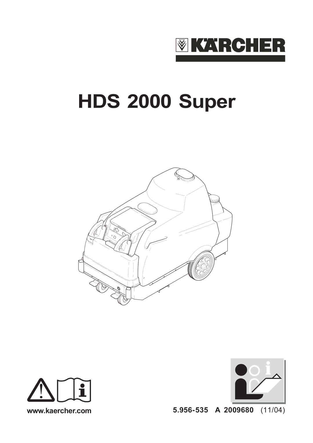 Karcher manual HDS 2000 Super 