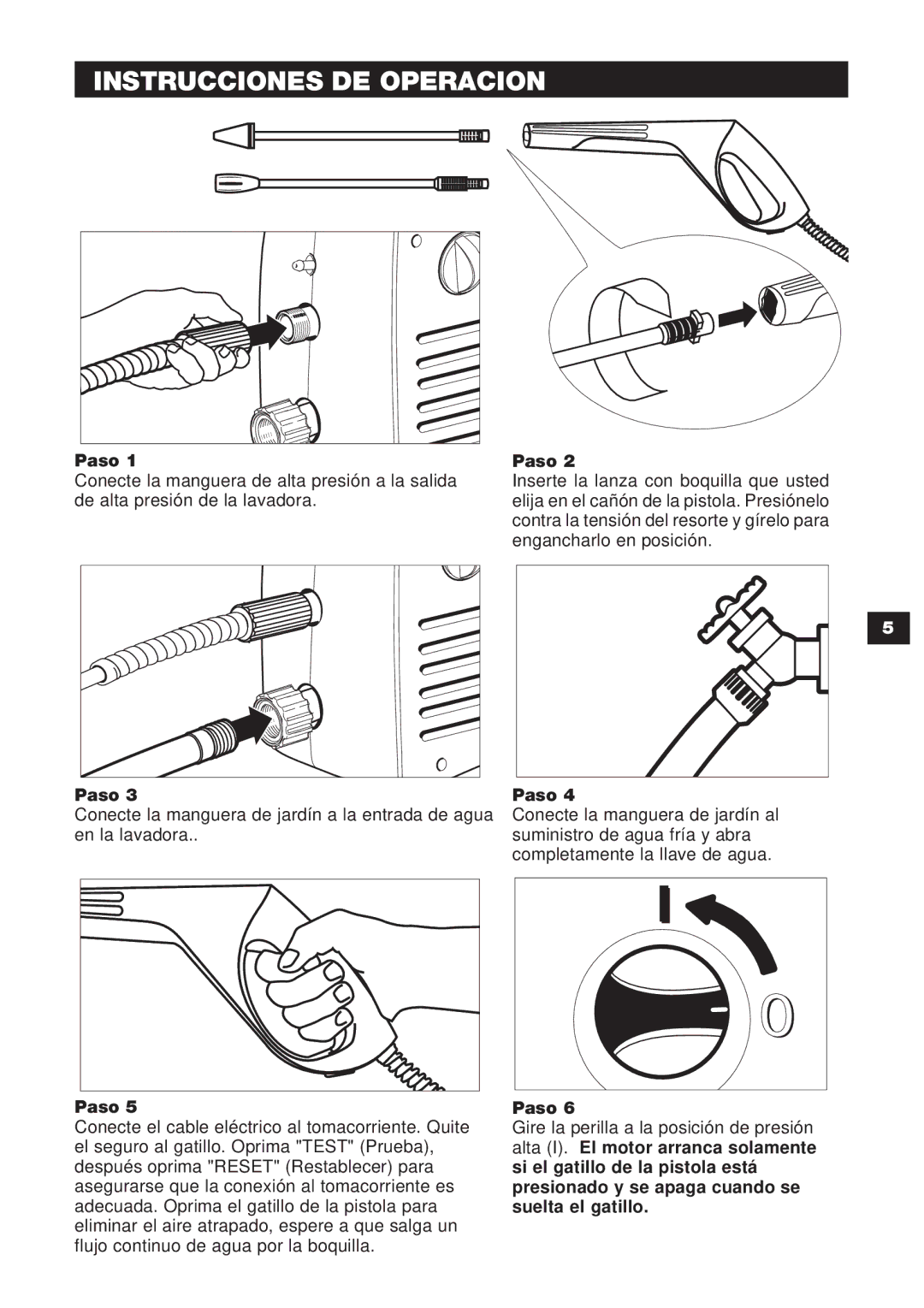 Karcher K 1.302 specifications Instrucciones DE Operacion 