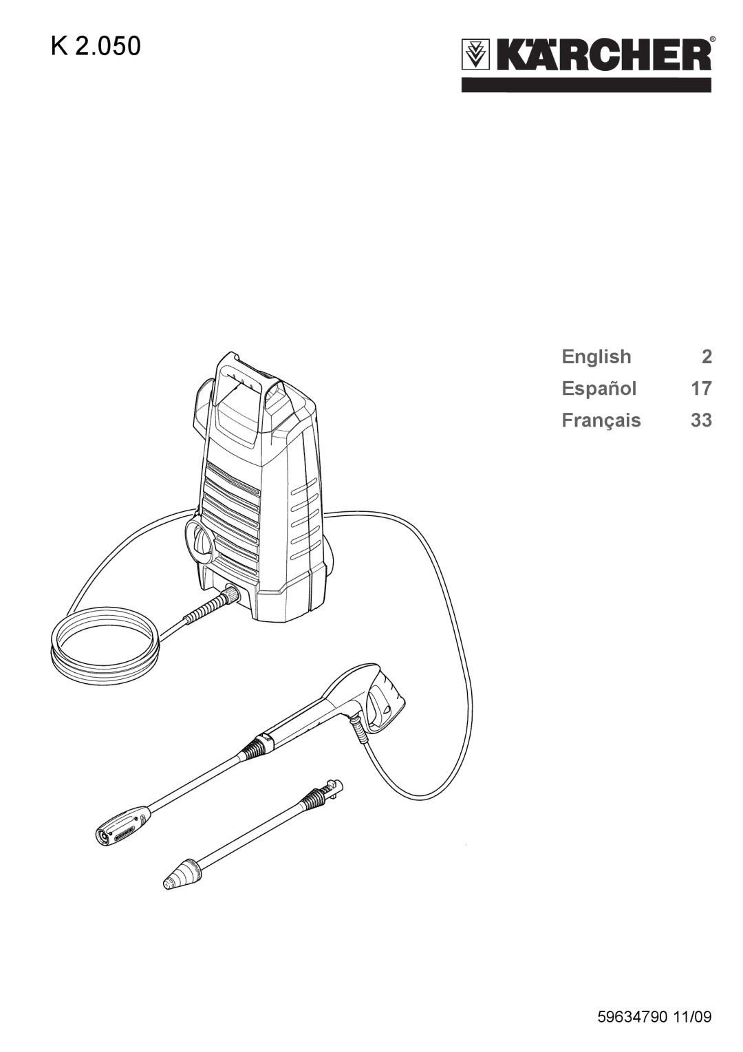 Karcher K 2.050 manual 