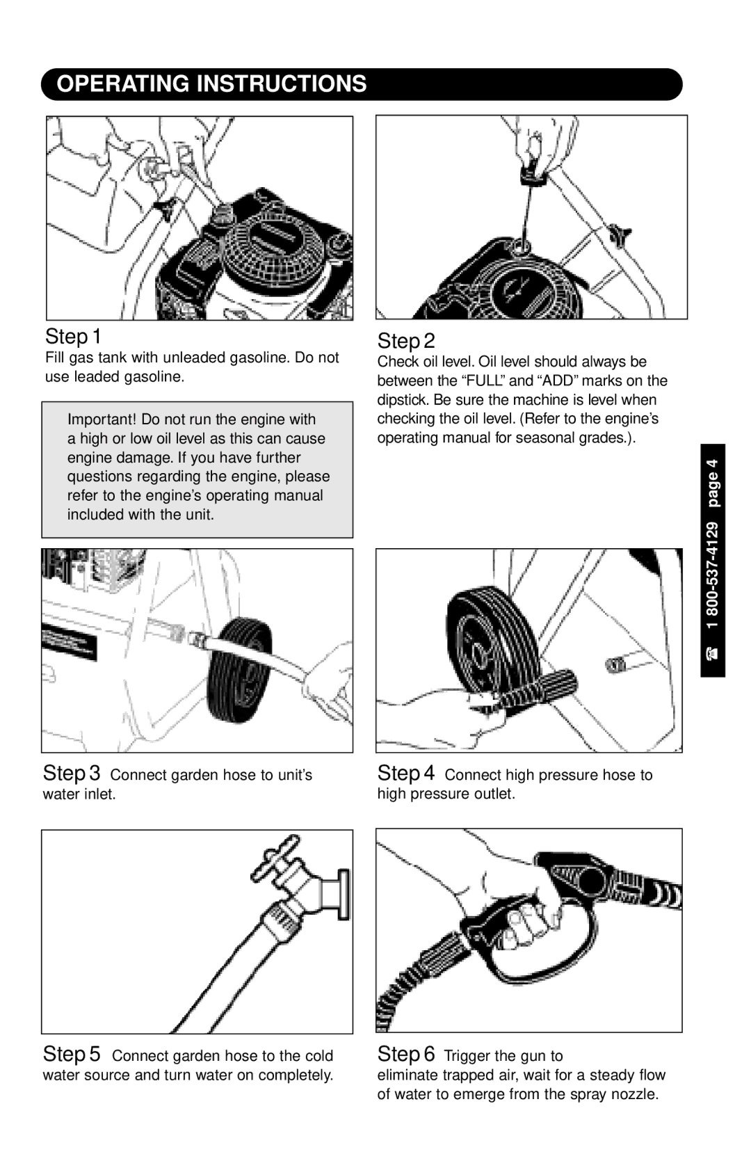 Karcher K 2200 G specifications Operating Instructions, Step 