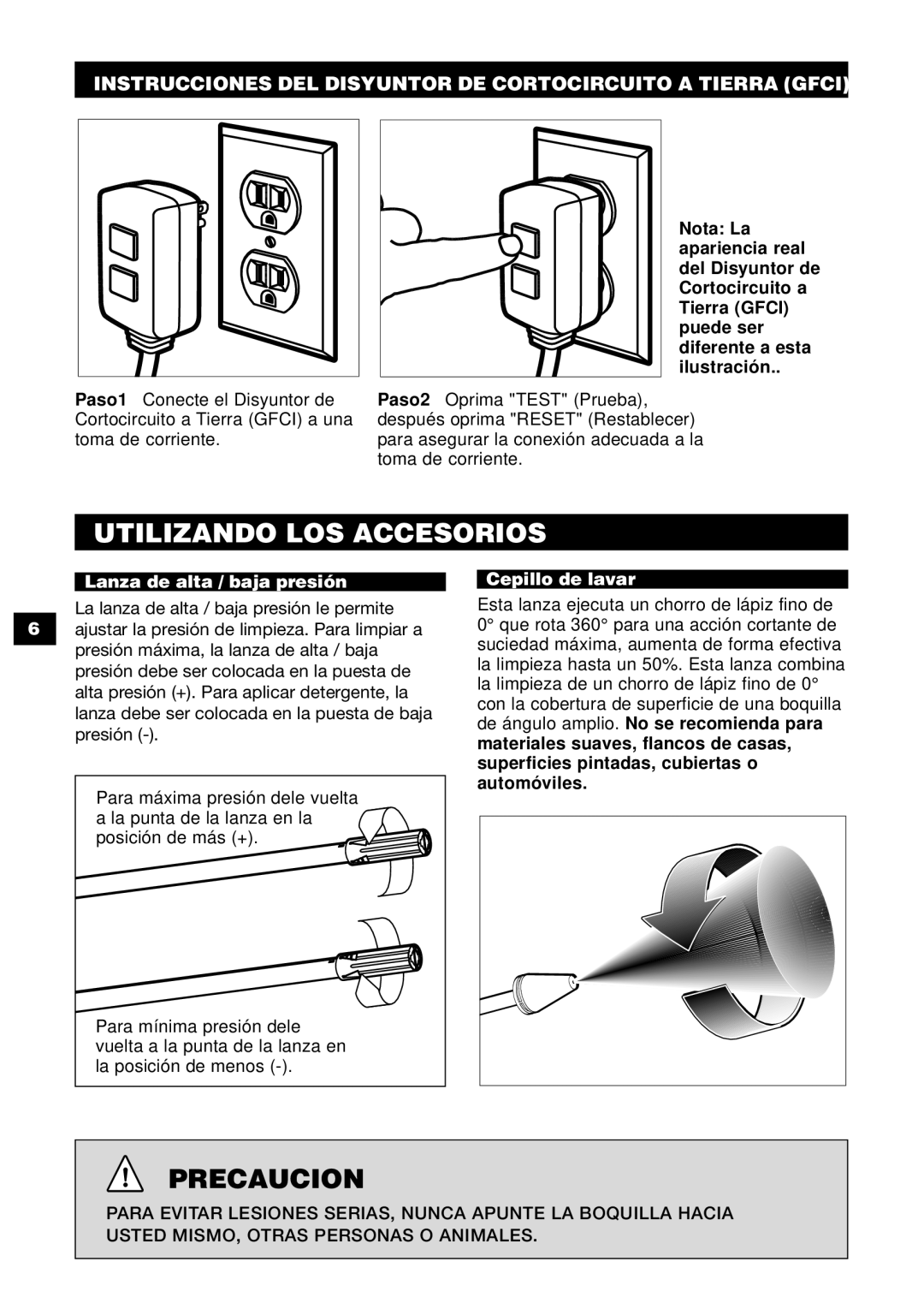 Karcher K 240 specifications Utilizando LOS Accesorios 