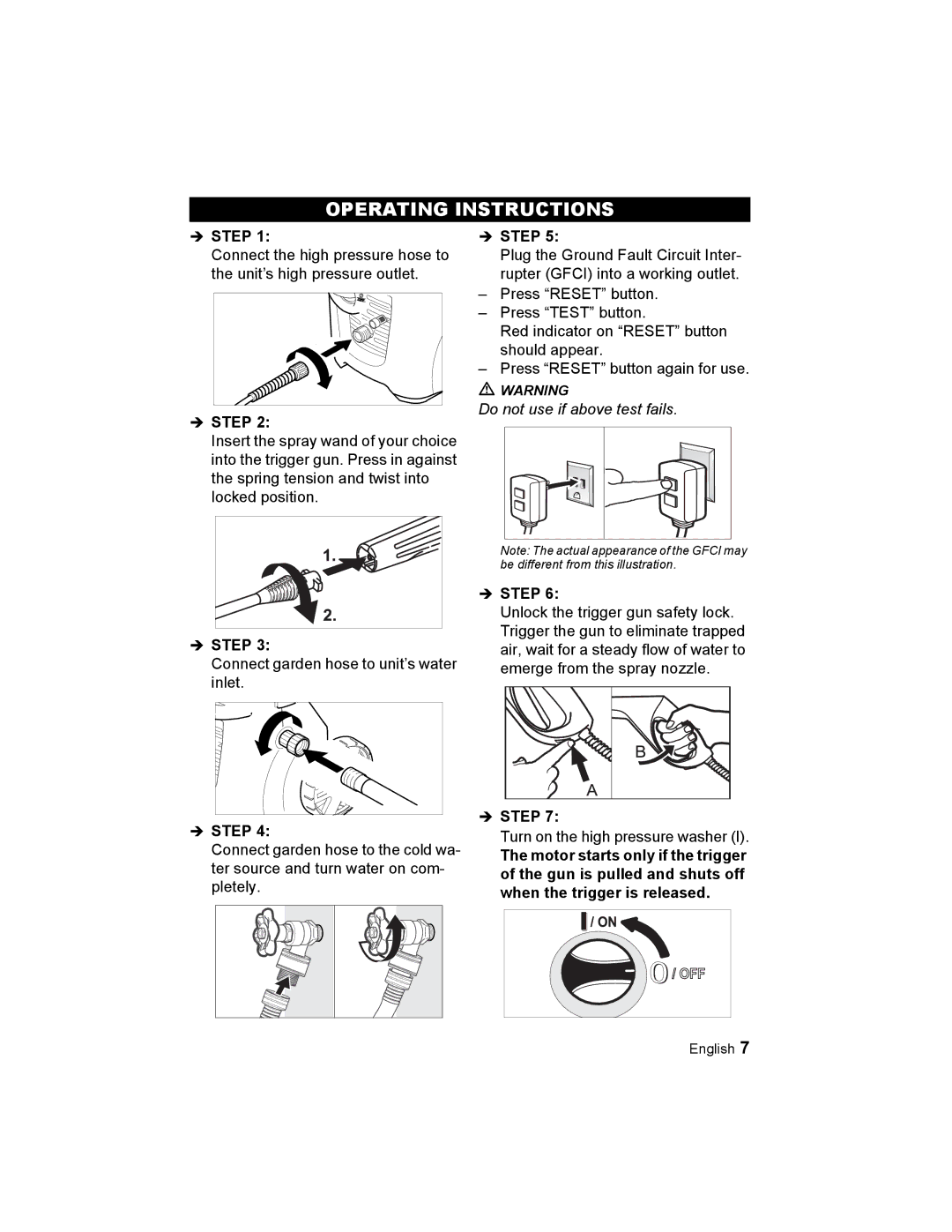 Karcher K 2.56 M manual Operating Instructions 