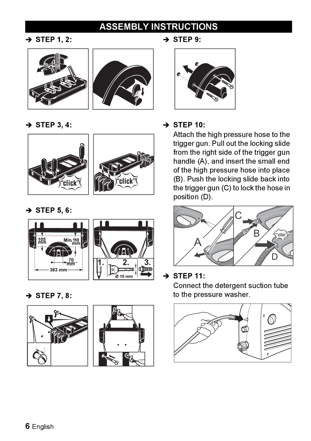 Karcher K 2.7 manual Assembly Instructions, Step 