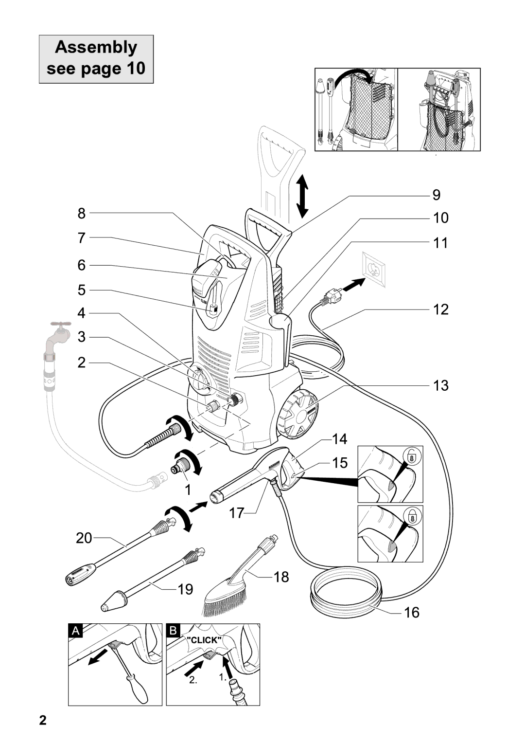 Karcher K 2.91 M operating instructions Assembly See 