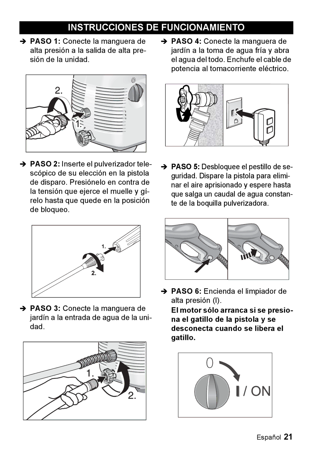 Karcher K 2.93 manual Instrucciones DE Funcionamiento 