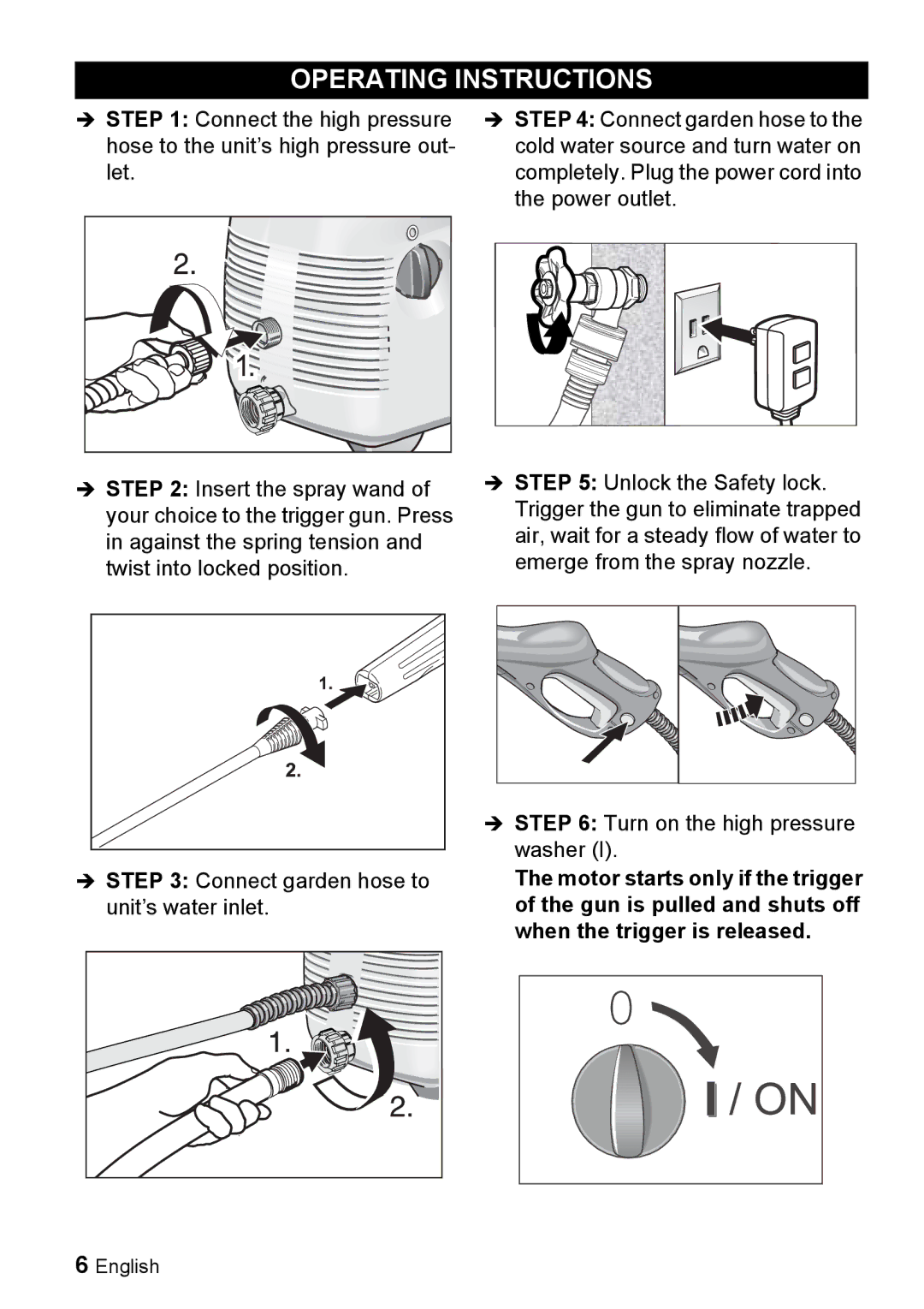 Karcher K 2.93 manual Operating Instructions 