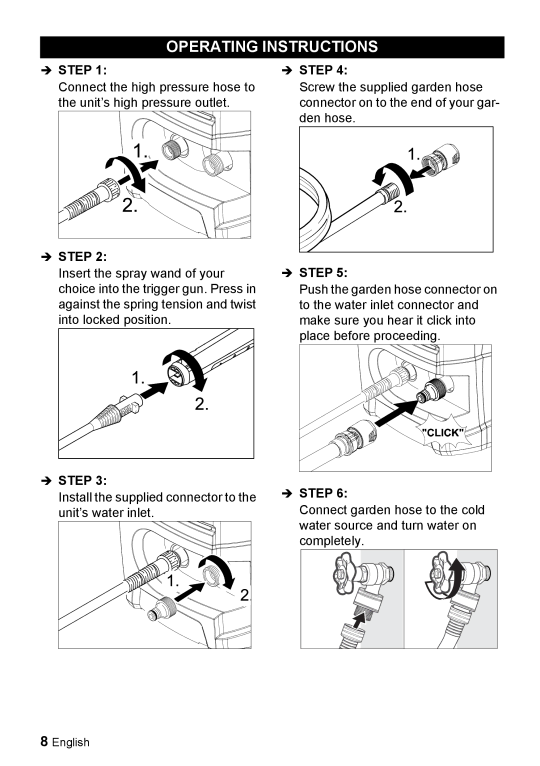 Karcher K 3.350 manuel dutilisation Operating Instructions 