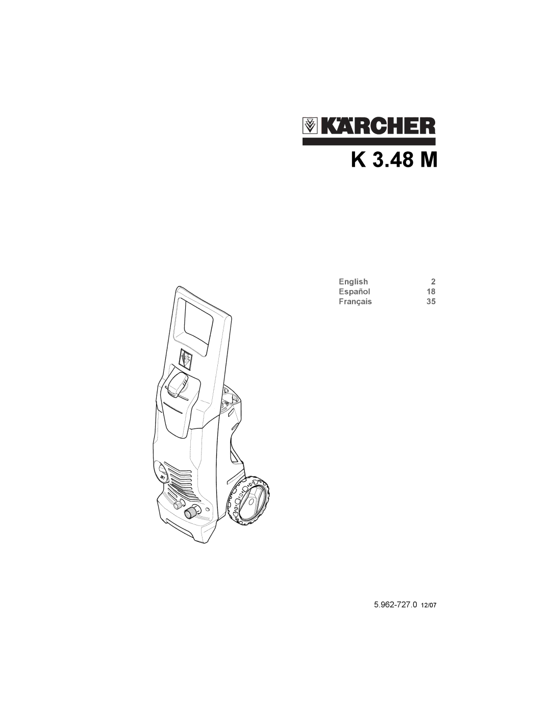 Karcher K 3.48 M manual 