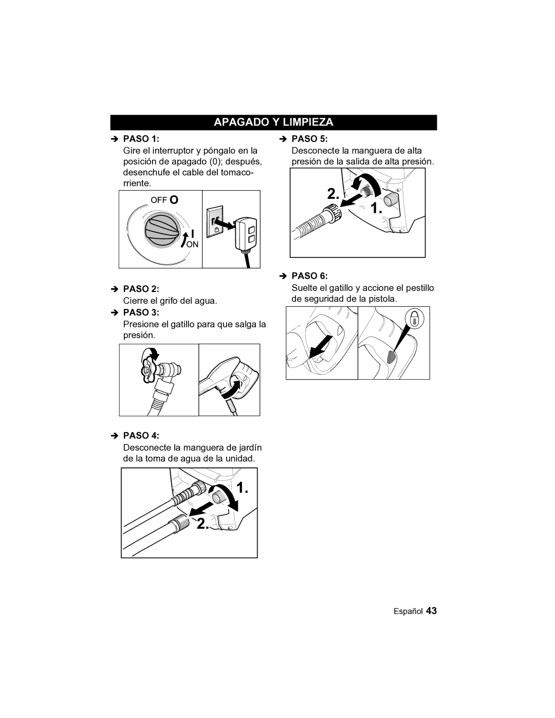 Karcher K 3.49 M manual Apagado Y Limpieza 