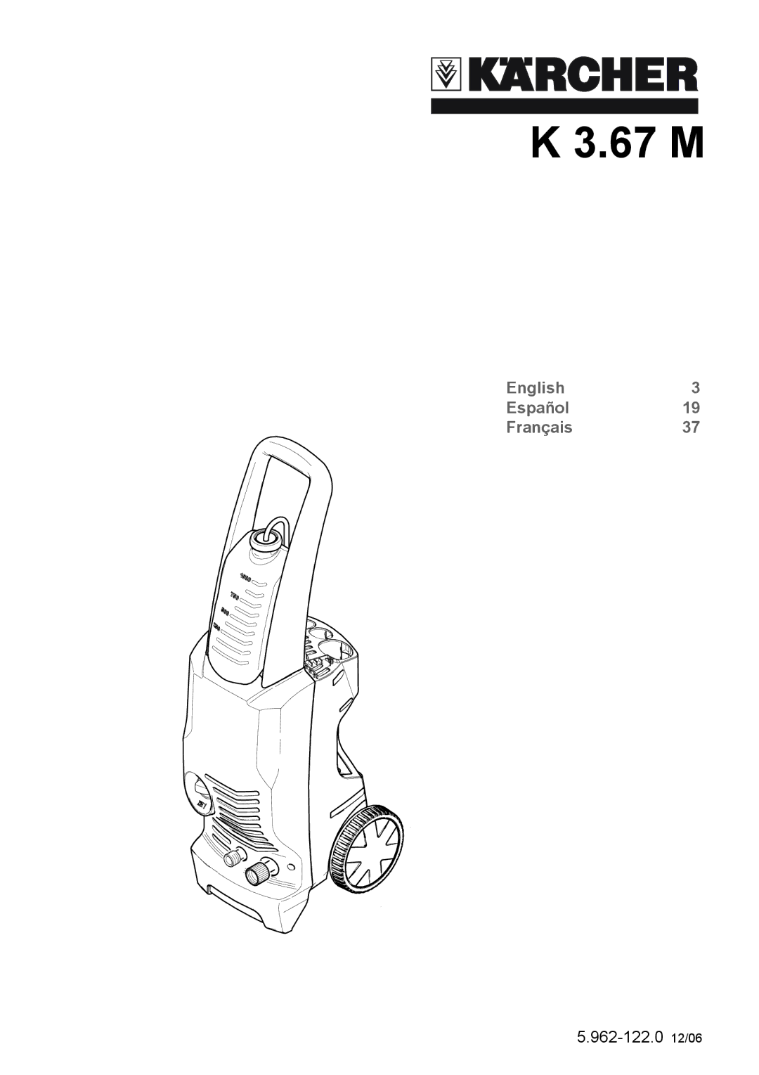 Karcher K 3.67 M manual 