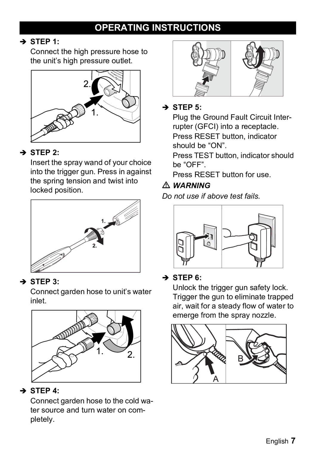 Karcher K 3.91 M manual Operating Instructions 