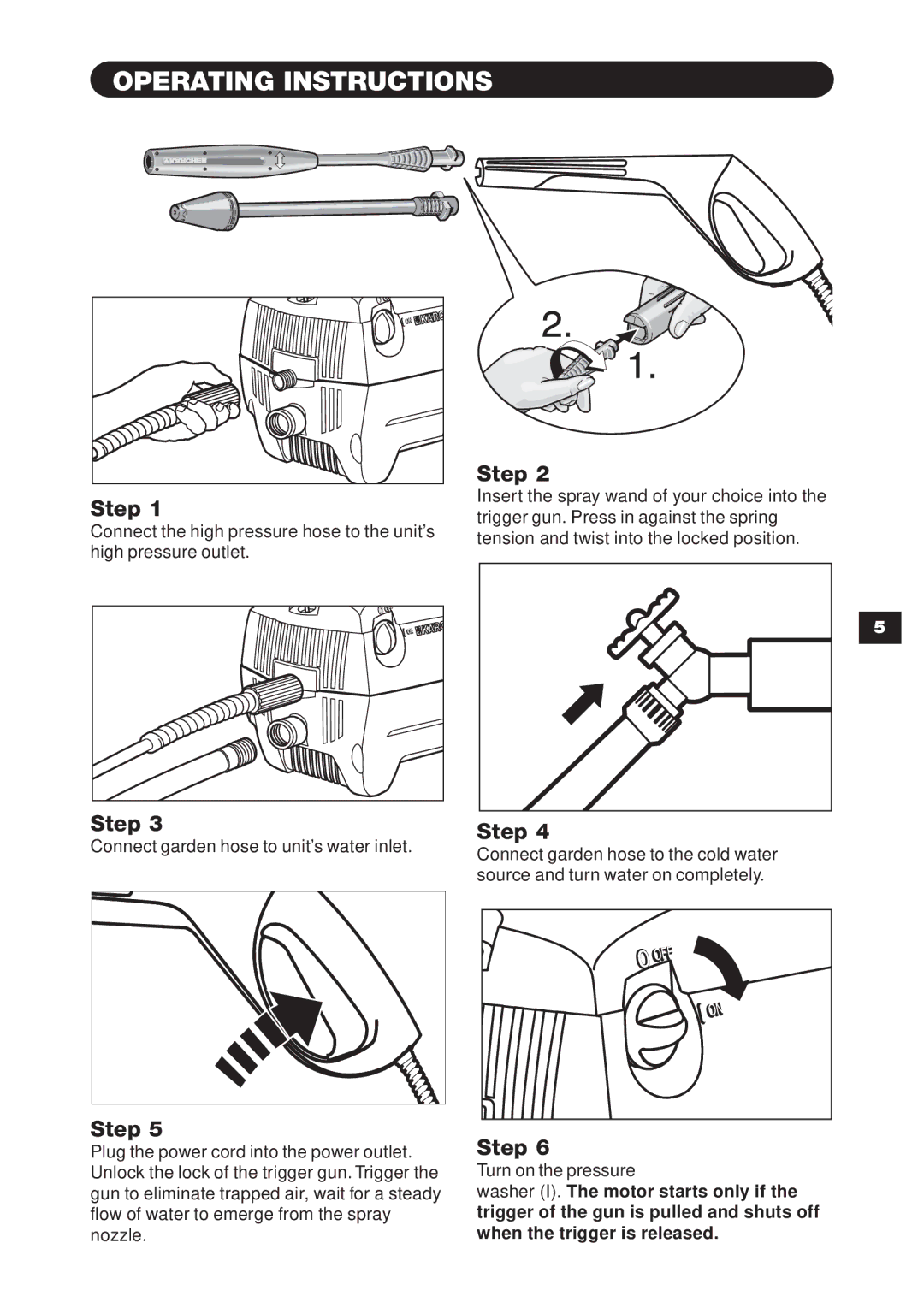 Karcher K 395 M specifications Operating Instructions 