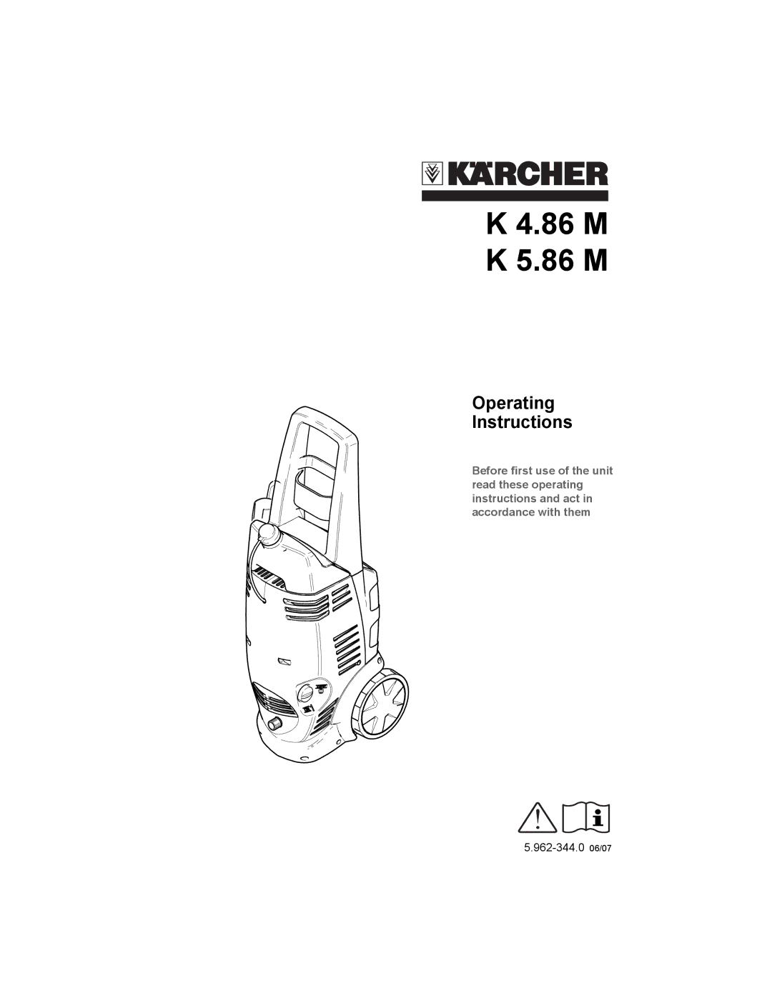 Karcher K 5.86 M, K 4.86 M manual 