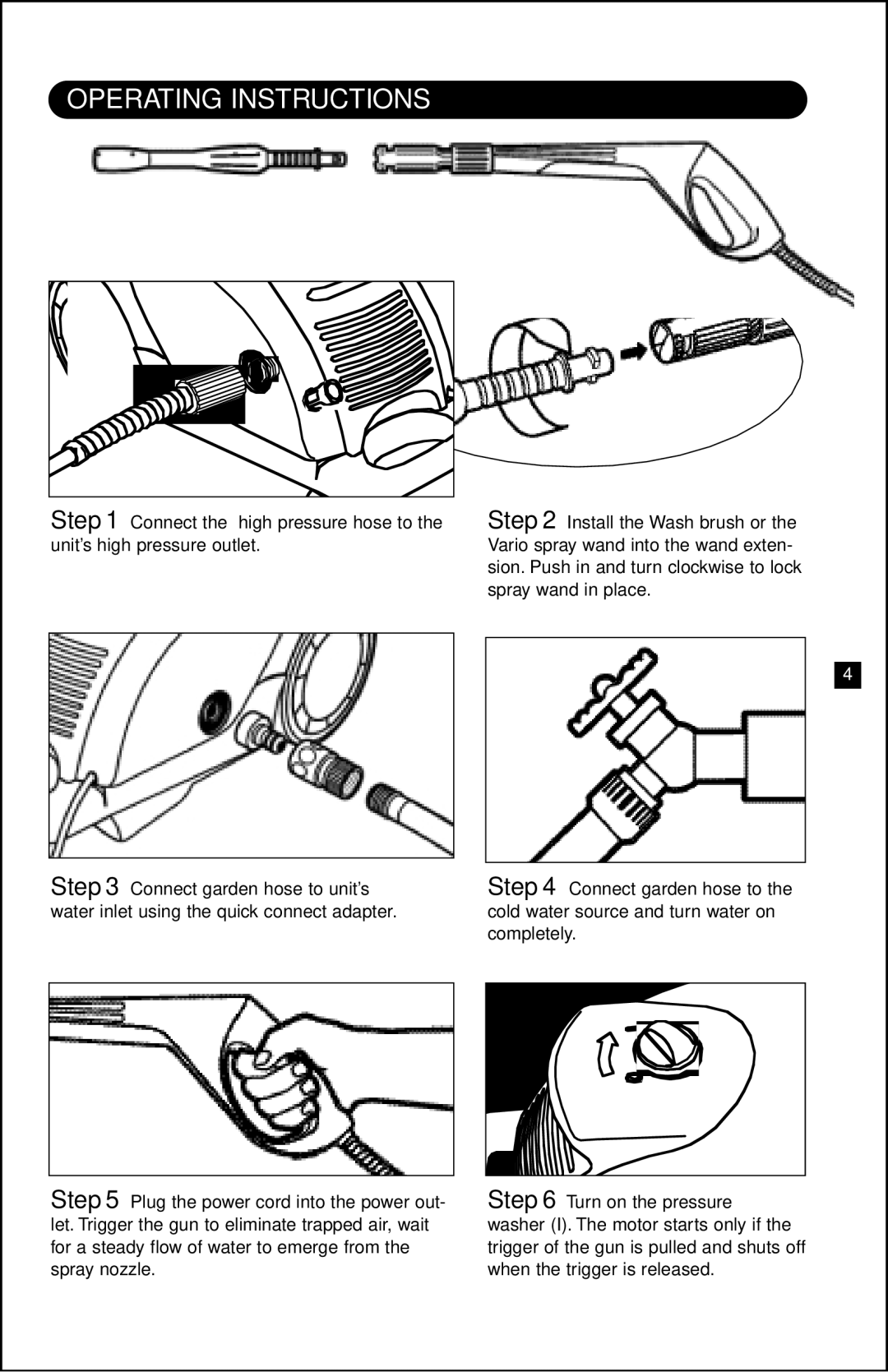 Karcher K 520 specifications Operating Instructions 