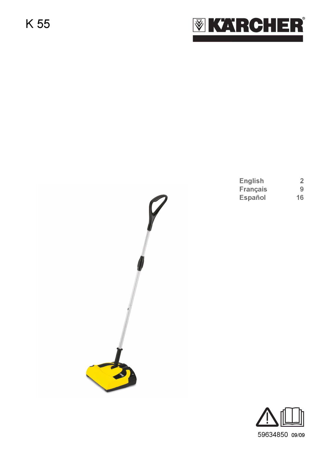 Karcher K 55 manual English Français Español 