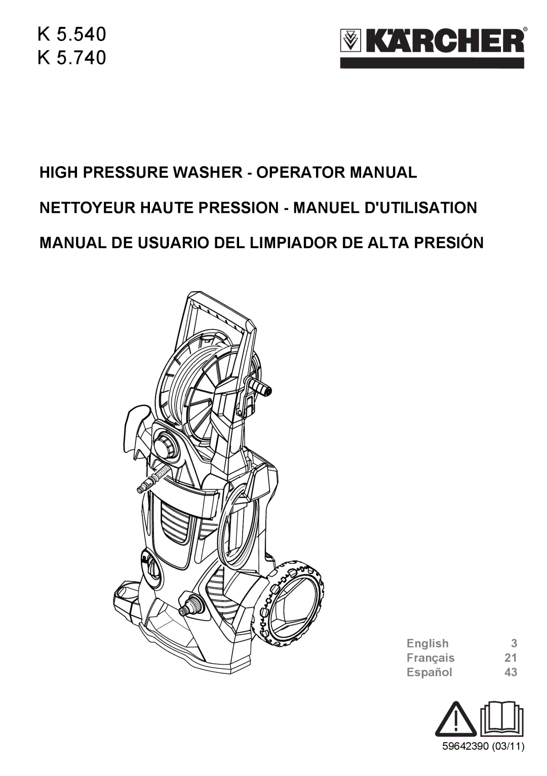 Karcher K 5.540 manuel dutilisation 540 740 