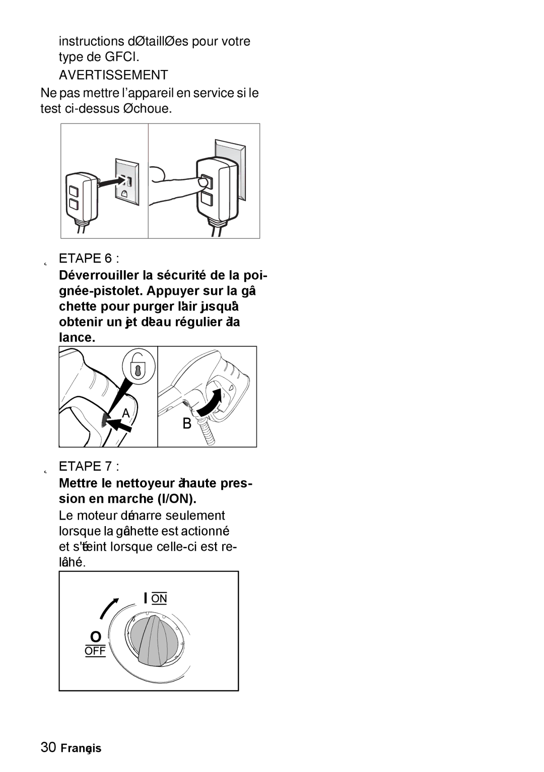 Karcher K 5.540 manuel dutilisation Instructions détaillées pour votre type de Gfci 