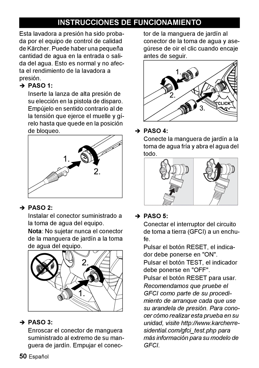 Karcher K 5.540 manuel dutilisation Instrucciones DE Funcionamiento 