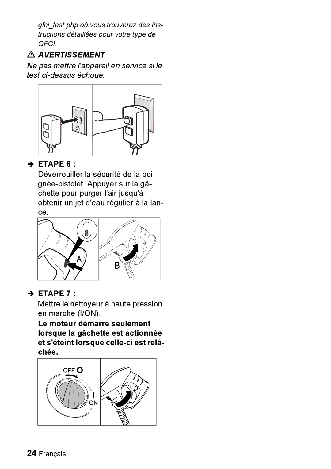 Karcher K 5.68 M manuel dutilisation Mettre le nettoyeur à haute pression en marche I/ON 