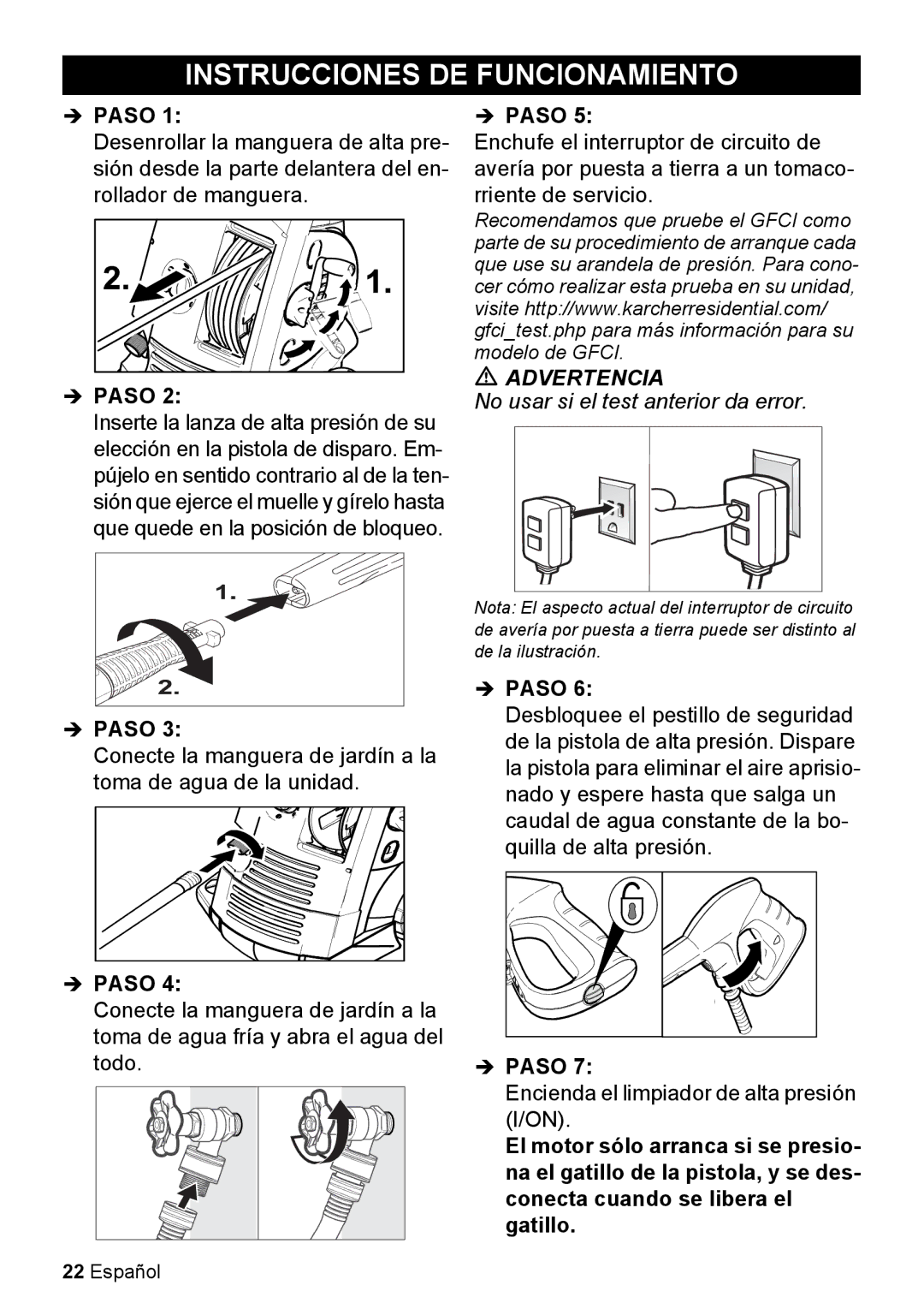 Karcher K 5.85 M manual Instrucciones DE Funcionamiento 