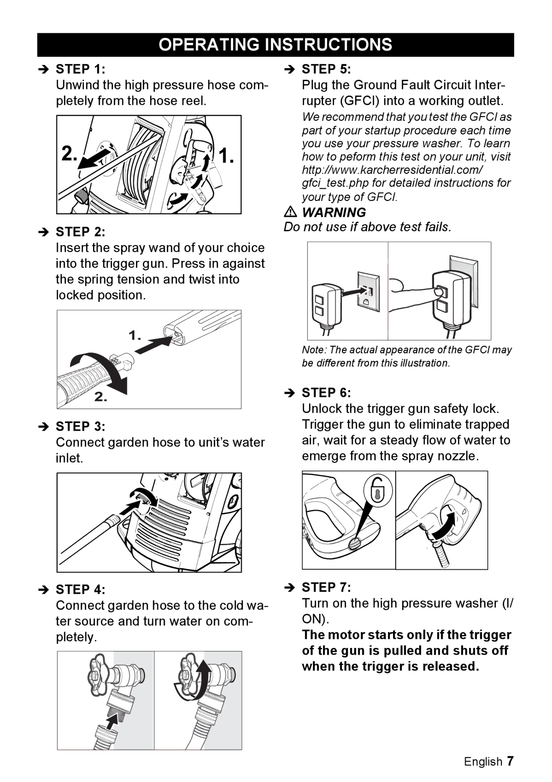 Karcher K 5.85 M manual Operating Instructions 